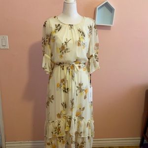 NWT floral ruffle dress